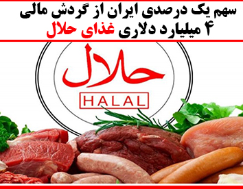 سهم یک درصدی ایران از گردش مالی ۴ میلیارد دلاری غذای حلال