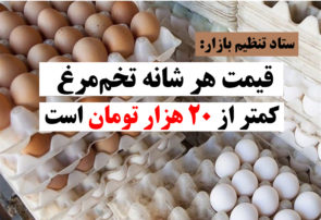 قیمت هر شانه تخم‌مرغ کمتر از ۲۰ هزار تومان است