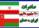صادرات ۱۱۰ میلیون دلاری ایران به عمان