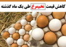 کاهش قیمت تخم‌مرغ طی یک ماه گذشته