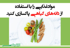 موادغذایی را با استفاده از دانه‌های گیاهی پاکسازی کنید
