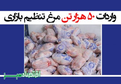واردات 50 هزار تن مرغ تنظیم بازاری + سند