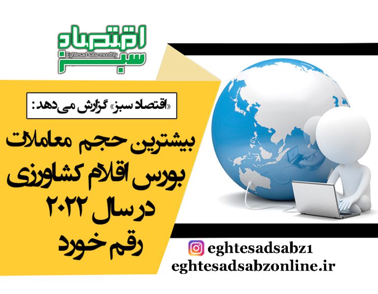 بیشترین حجم معاملات بورس اقلام کشاورزی در سال 2022 رقم خورد | پایگاه خبری اقتصاد سبز آنلاین