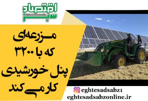 مزرعه‌ای که با 3200 پنل خورشیدی کار می‌کند